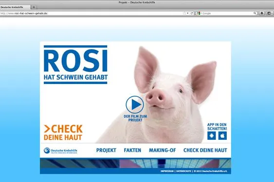 Bild: Rosi hat „Schwein“ gehabt – das Hautkrebsrisiko bleibt