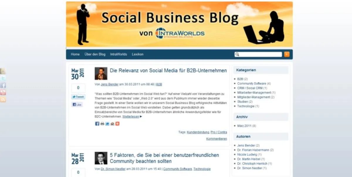 Social Business Blog von IntraWorlds
