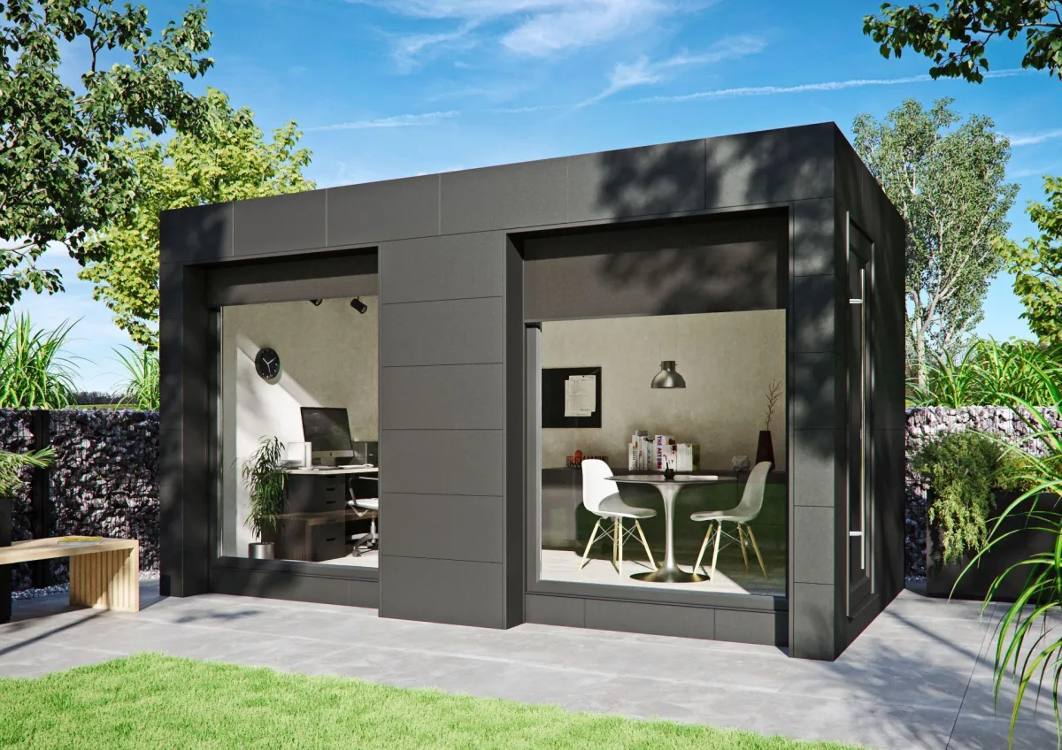 Homeoffice im eigenen Garten von Blockhaus Westerhoff aus Damme.