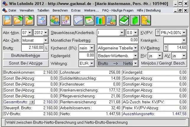 Bild: Win LohnInfo 2012 kann ab sofort heruntergeladen werden