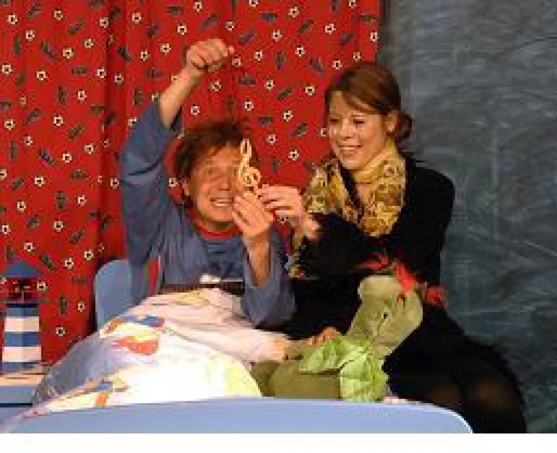 Szene aus der Kinderoper: Tim und Tam retten die Opernwelt