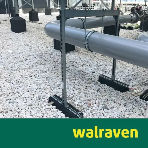 Bild: Aufständerung von Rohrleitungen