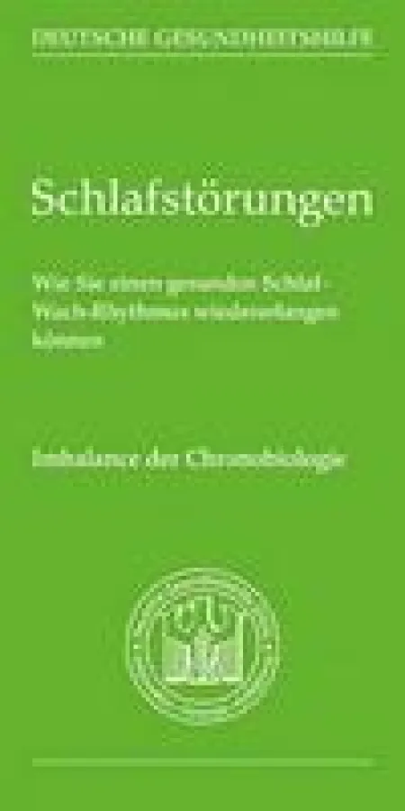 Broschüre Schlafstörungen Deutsche Gesundheitshilfe