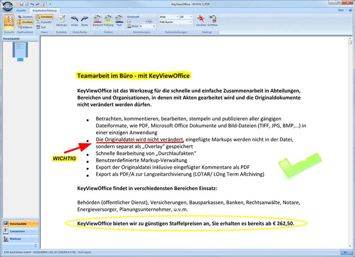 E-Bearbeitung von Durchlaufakten mit KeyViewOffice