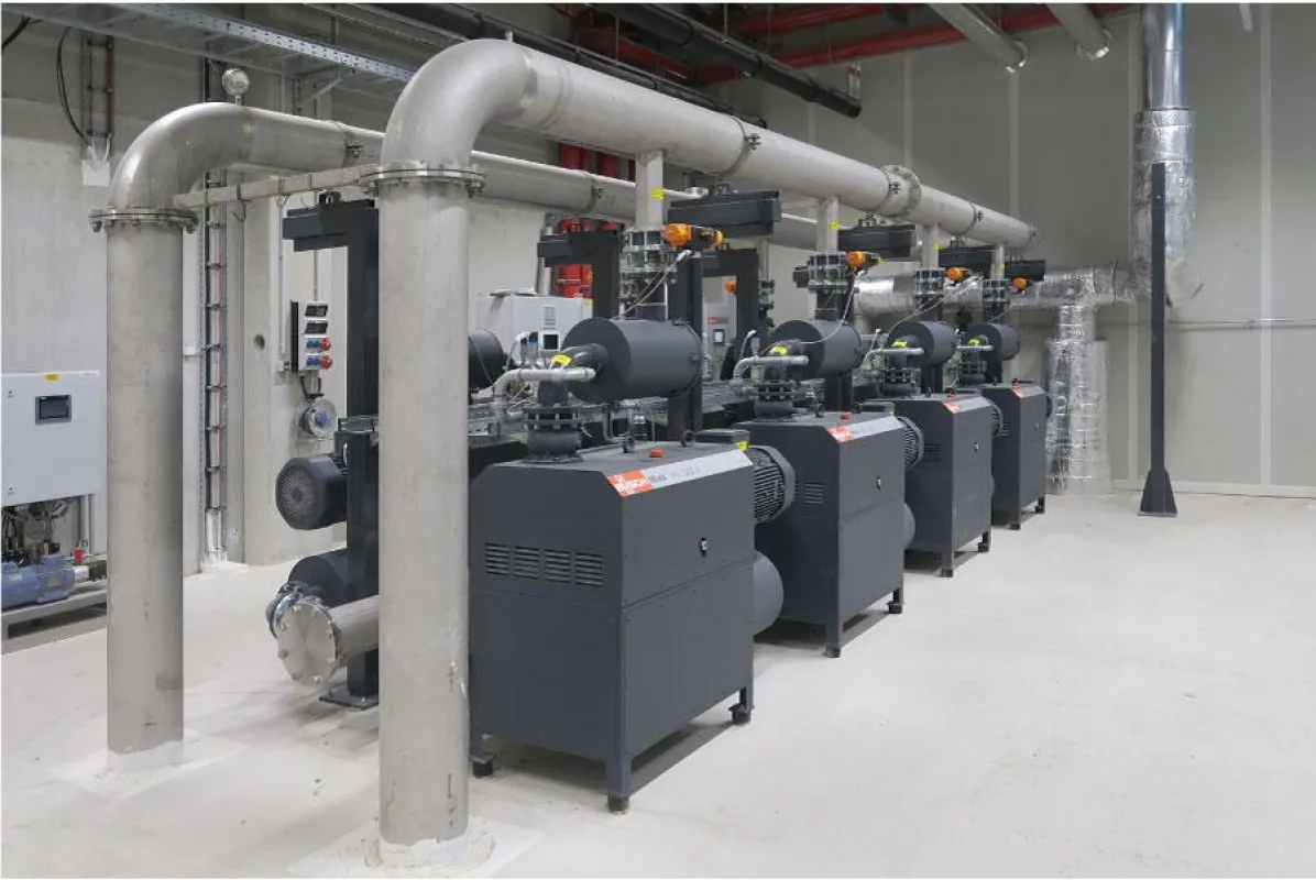 Zentrales Vakuumsystem von Busch mit Mink Klauen-Vakuumpumpen