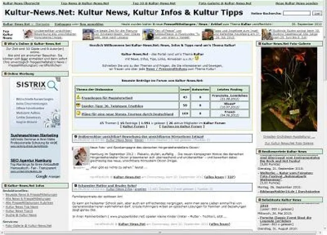 Bild: Relaunch vom KulturPortal Kultur-News.Net erfolgreich