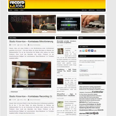 Bild: Online Magazin recordjob geht online