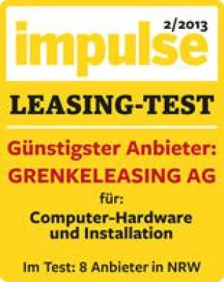 GRENKE ist Testsieger im Leasinganbieter-Vergleich Bild: GRENKE ist Testsieger im Leasinganbieter-Vergleich