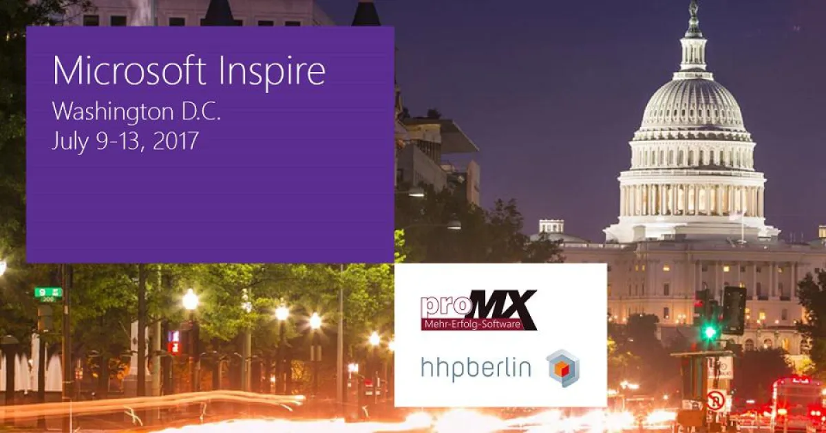 proMX und Kunde hhpberlin traten auf der Microsoft Inspire auf