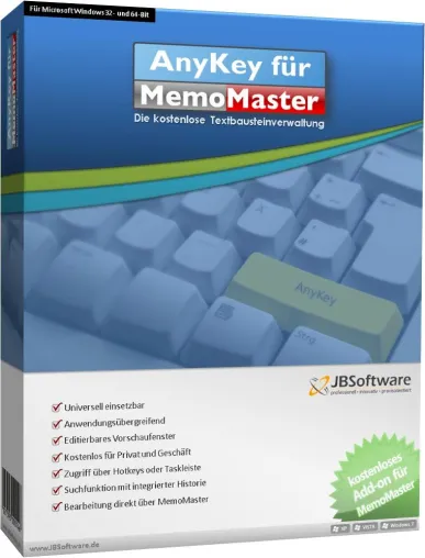 AnyKey und MemoMaster: Kostenloses Bundle installiert die universelle Textbausteinverwaltung Bild: AnyKey und MemoMaster: Kostenloses Bundle installiert die universelle Textbausteinverwaltung