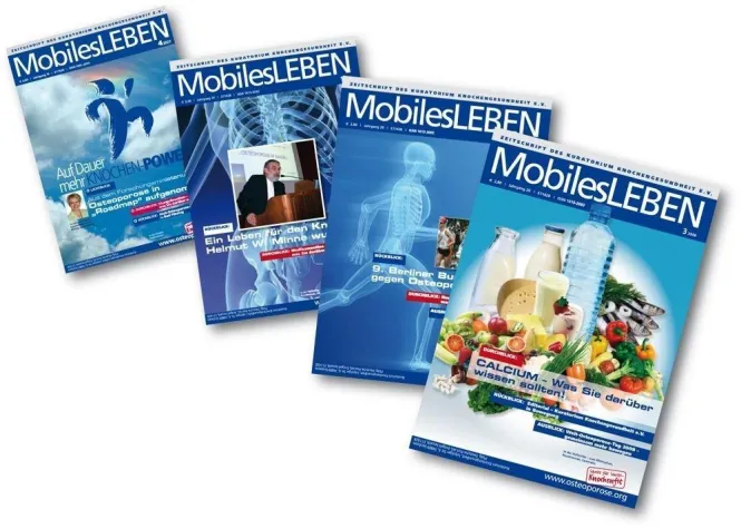 Bild: Zeitschrift "MobilesLEBEN" für Osteoporose Patienten im Abonnement erhältlich