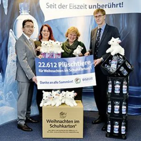 Bild: EiszeitQuell spendet 22.612 Plüschtiere für guten Zweck - Positive Bilanz nach neunter Sammelaktion