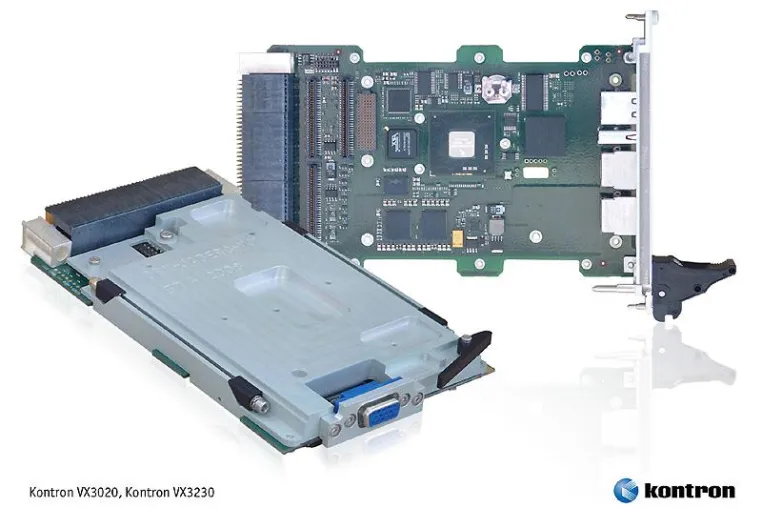 Kontron unterstützt neuen VPX Standard mit zwei neuen VPX CPU-Boards Bild: Kontron unterstützt neuen VPX Standard mit zwei neuen VPX CPU-Boards