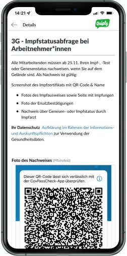 Kölner Startup löst 3G-Abfrage für Unternehmen einfach & sicher Bild: Kölner Startup löst 3G-Abfrage für Unternehmen einfach & sicher