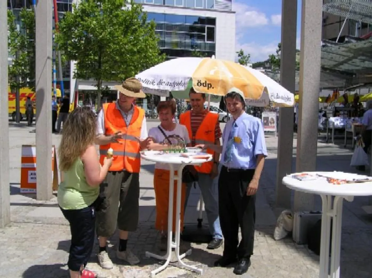 Auf großes Interesse stieß der Infostand \
