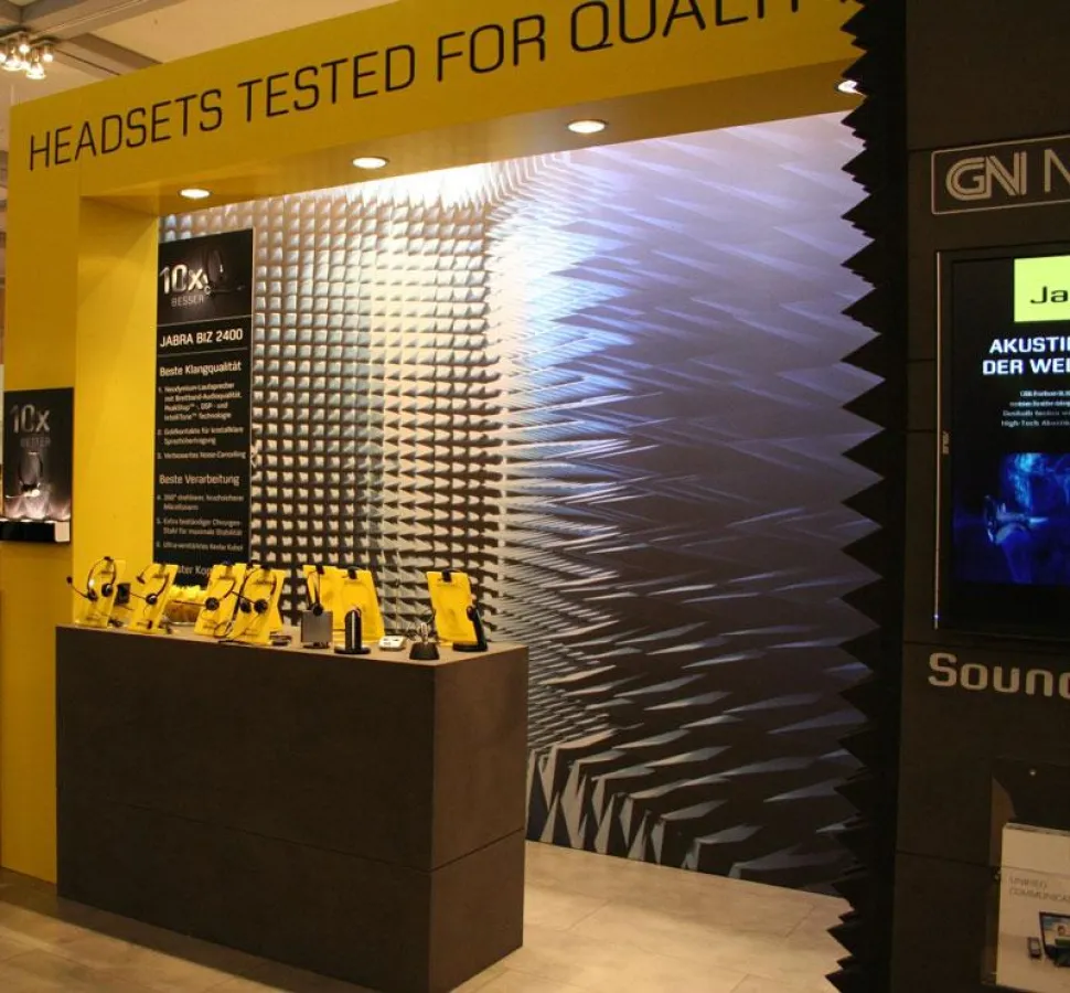 GN Netcom auf der CallCenterWorld 2009 (Foto: stagegroup, frei zur Veröffentlichung bei Namensnennung)