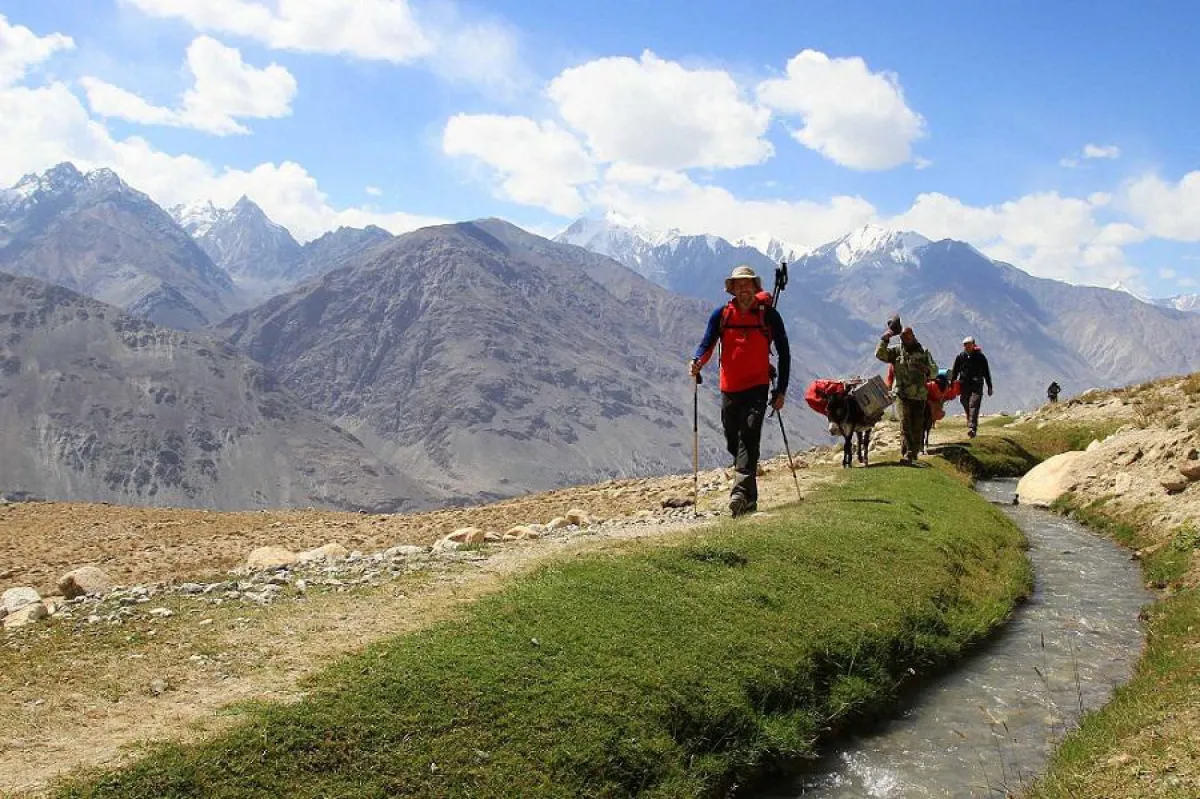 Auf dem Weg zur Engelswiese im Wakhan/Pamir/Tadschikistan