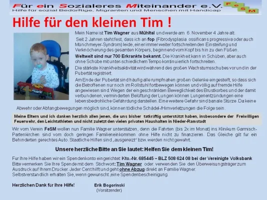 Bild: Hilfe für den kleinen Tim