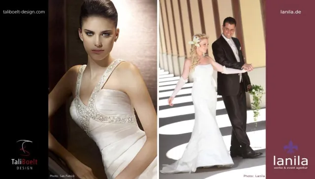 Bild: Kooperation TaliBoelt Design und Lanila. Vom Brautkleid bis zur kompletten Hochzeitsorganisation.