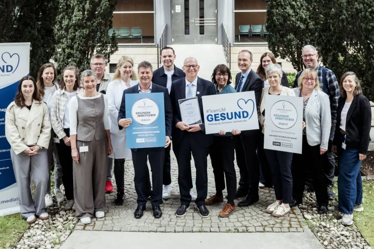 Bild: Gemeinsam für Gesundheit: Universitätsmedizin Mainz als „Gesunder Arbeitgeber“ geehrt