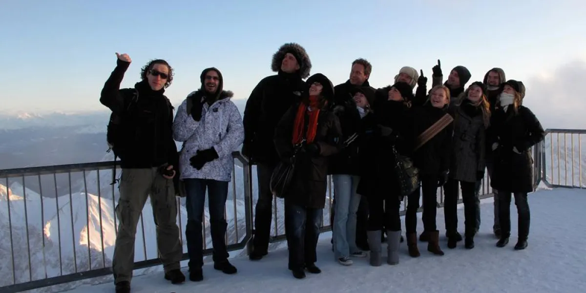 Strategie-Gipfel auf der Zugspitze: Das red pepper-Team will weiterhin hoch hinaus.