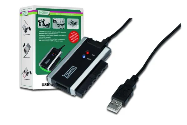 Bild: DIGITUS® verwandelt SATA und IDE Festplatten in externes USB Laufwerk
