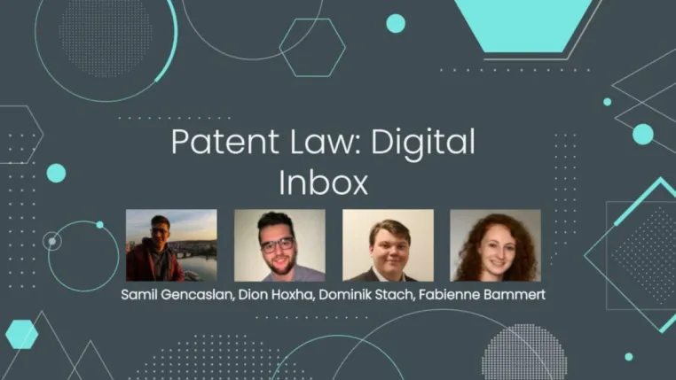 Bild: Master Studierende der Hochschule Reutlingen entwickeln digitale Inbox für Patentanwälte