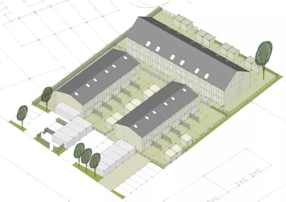 Das volle Dutzend Lebensfreude: Deutsche Reihenhaus baut in Fürth den Wohnpark „Eigenes Heim“ Bild: Das volle Dutzend Lebensfreude: Deutsche Reihenhaus baut in Fürth den Wohnpark „Eigenes Heim“