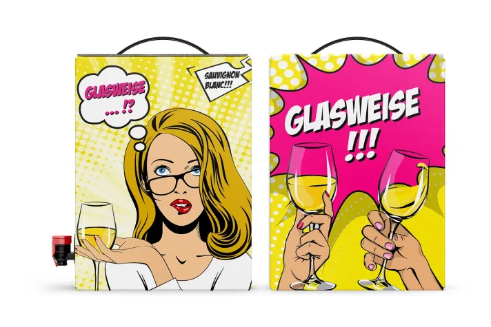 Verpackungsdesign – ein kunstvoller und erzählender Weinspender. Bild: Verpackungsdesign – ein kunstvoller und erzählender Weinspender.