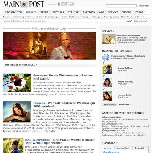 Bild: Die Wahl zur Fränkischen Weinkönigin - Alle Kandidatinnen, Bilder, Interviews und Gewinnspiel