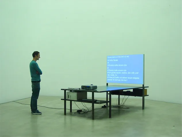 Bild: SMS Beamer Skulptur - Das ist kalte Kunst