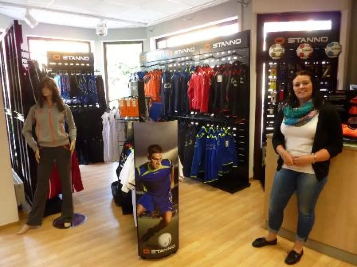 Stanno Pro Shop Display im Sporthaus Haubold