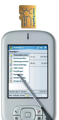 Sicheres Mobile Banking - Die erste HBCI-Karte für Smartphones und PDAs Bild: Sicheres Mobile Banking - Die erste HBCI-Karte für Smartphones und PDAs