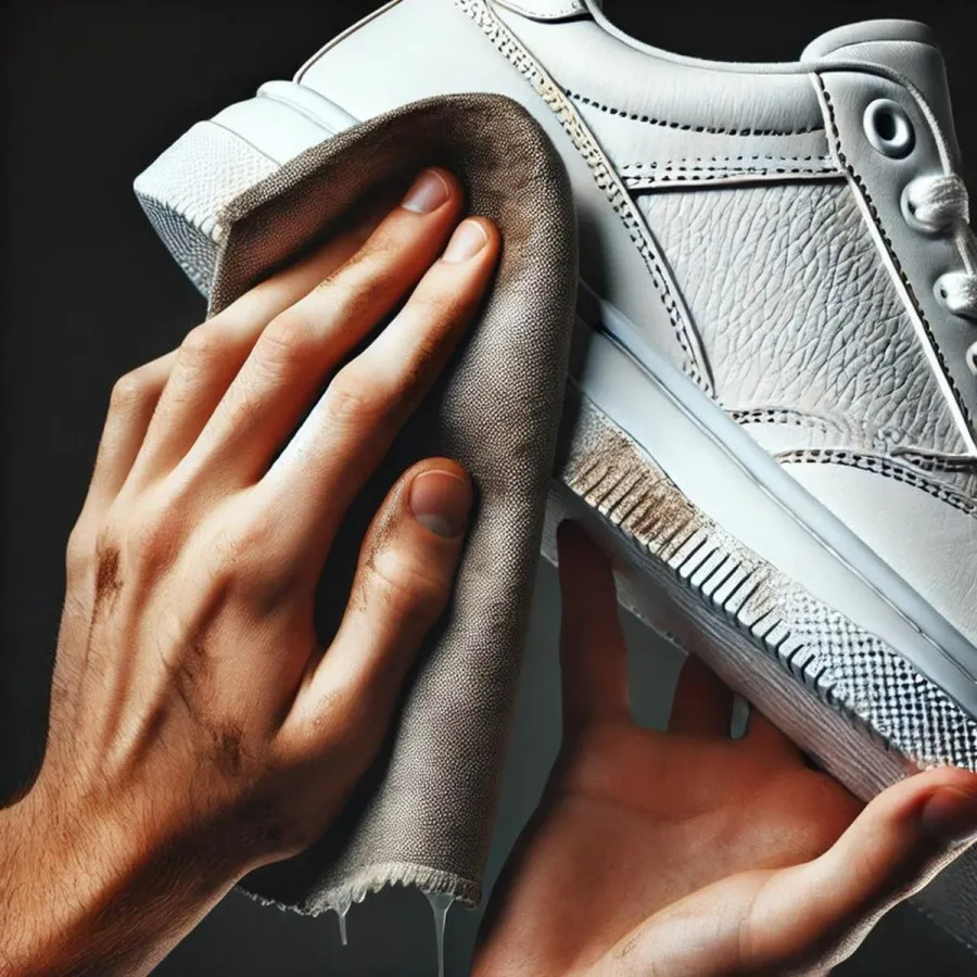 CCM® X-Stain Universal-Fleckenentferner ist auch für die Sohlenreinigung geeignet (© CCM GmbH, Overath)