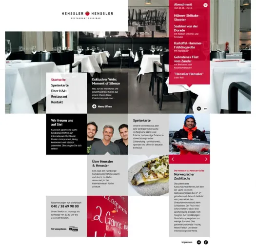 SALON91 freut sich über die neue Restaurant-Website Henssler & Henssler Bild: SALON91 freut sich über die neue Restaurant-Website Henssler & Henssler