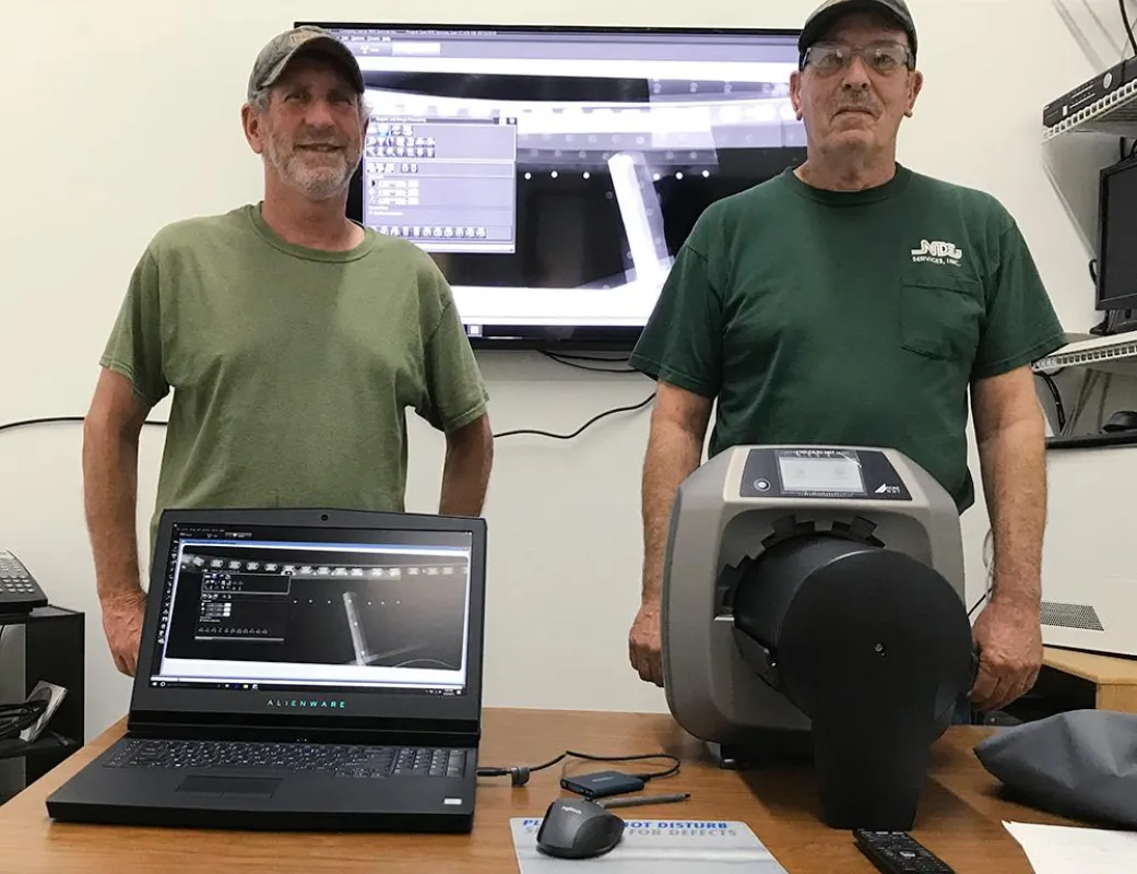 NDE Services mit dem HD-CR 35 NDT und der Röntgeninspektionssoftware D-Tect