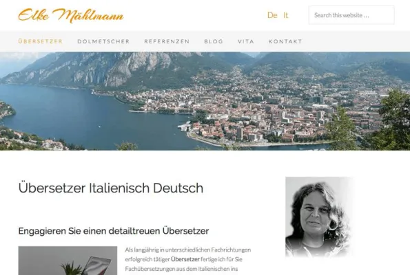 Bild: Relaunch der Webseite von Elke Mählmann, Dolmetscherin und Übersetzerin für Italienisch-Deutsch