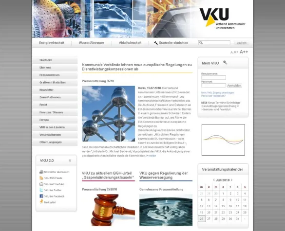 Bild: wilhelm innovative medien relauncht Internetauftritt des Verbands kommunaler Unternehmen (VKU)