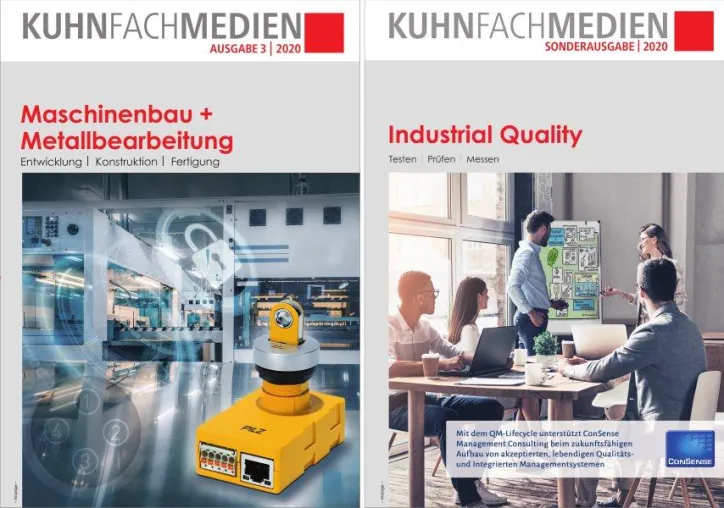 Die neue Ausgabe »Maschinenbau + Metallbearbeitung« kommt mit Supplement »Industrial Quality« Bild: Die neue Ausgabe »Maschinenbau + Metallbearbeitung« kommt mit Supplement »Industrial Quality«
