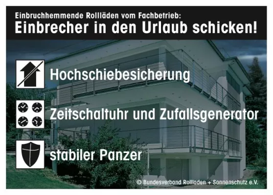 Bild: Motorisierte Rollläden bieten Schutz – Widerstand mit System