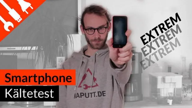 Bild: Smartphone extrem Kältetest