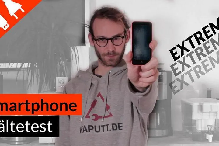 Bild: Smartphone extrem Kältetest