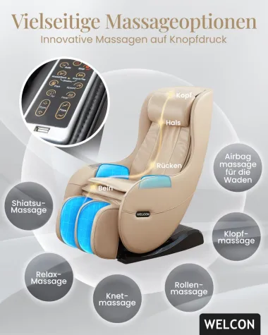 Massagesessel WELCON Easyrelaxx überzeugt im Test bei Sesselprofi Bild: Massagesessel WELCON Easyrelaxx überzeugt im Test bei Sesselprofi