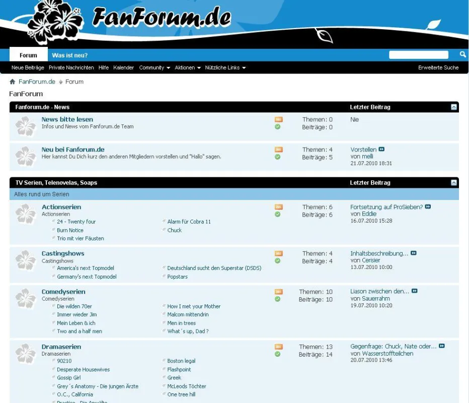 Die Plattform zum Austausch ihrer Lieblingsserien