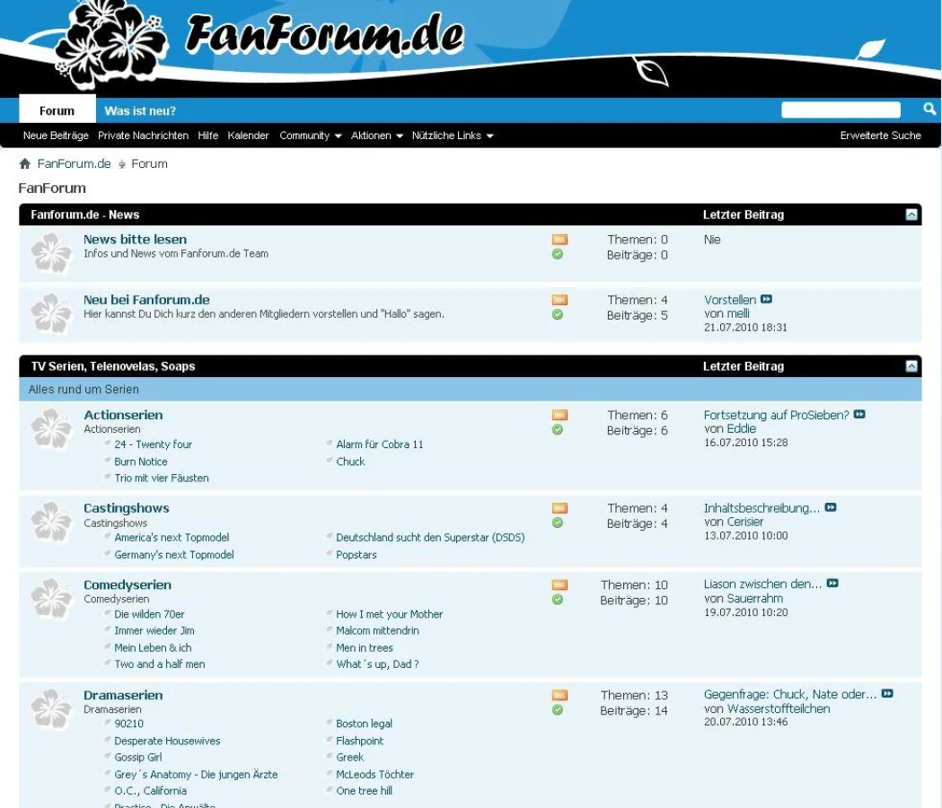 Die Plattform zum Austausch ihrer Lieblingsserien