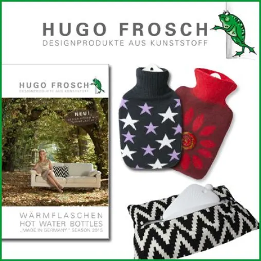Bild: Viel positive Resonanz auf die Ambiente-Messeneuheit von Hugo Frosch – Designkissen mit Öko-Wärmflasche