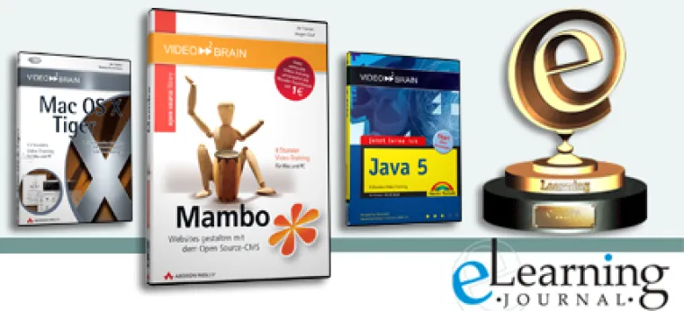 Bild: Der eLearning Award Dezember 2005 geht an video2brain