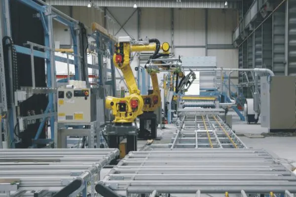 Bild: Automation in der Flachglasproduktion