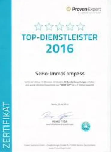 Bild: Projektentwickler SeHo-ImmoCompass bestbewerteter Immobilien-Dienstleister