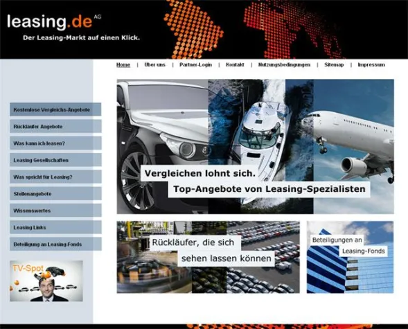 Das neue Leasing-Vergleichsportal leasing.de ist online Bild: Das neue Leasing-Vergleichsportal leasing.de ist online